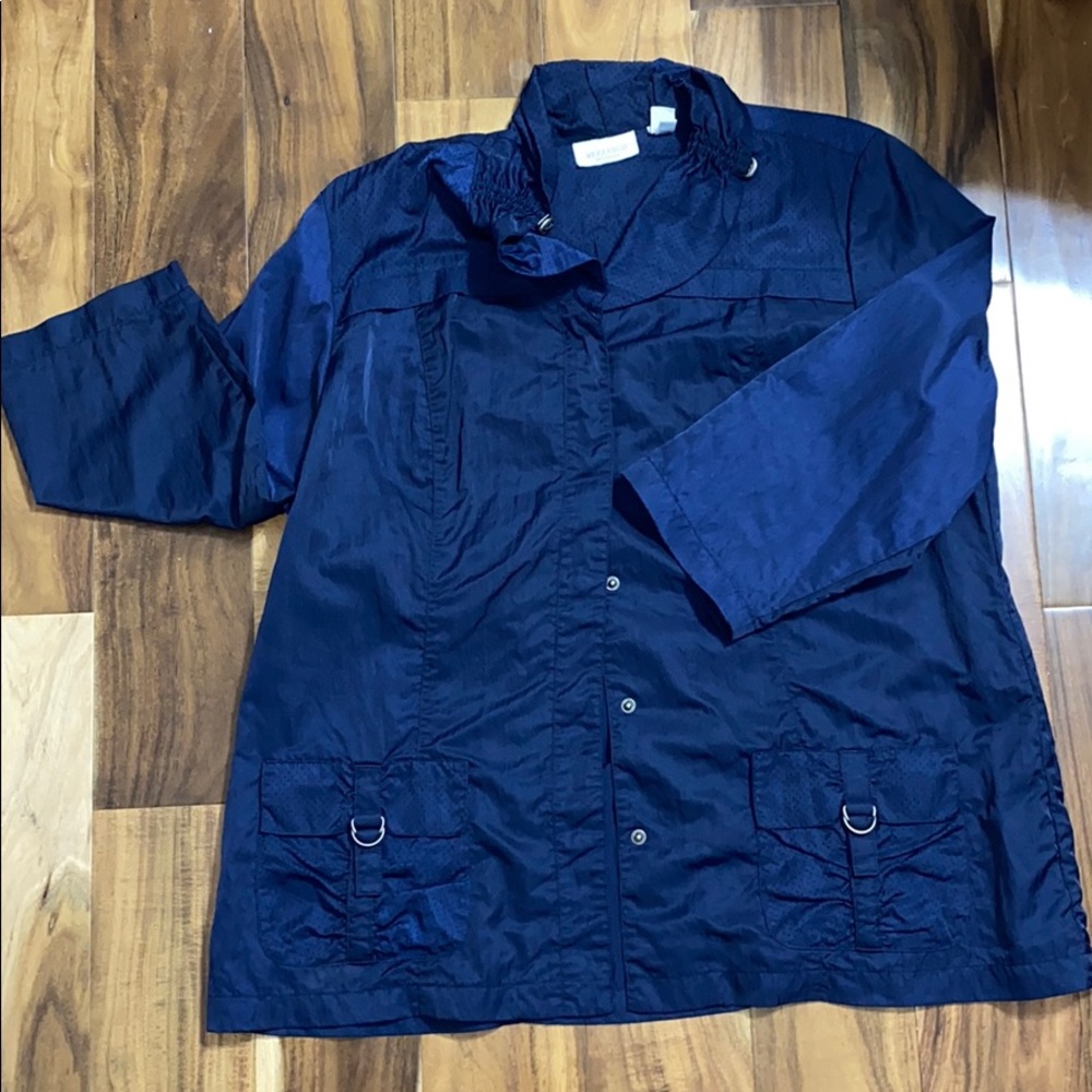 Chico's Deep Blue Utility Jacket
